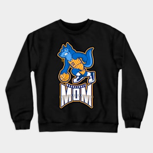 Mom Basketball Design Crewneck Sweatshirt